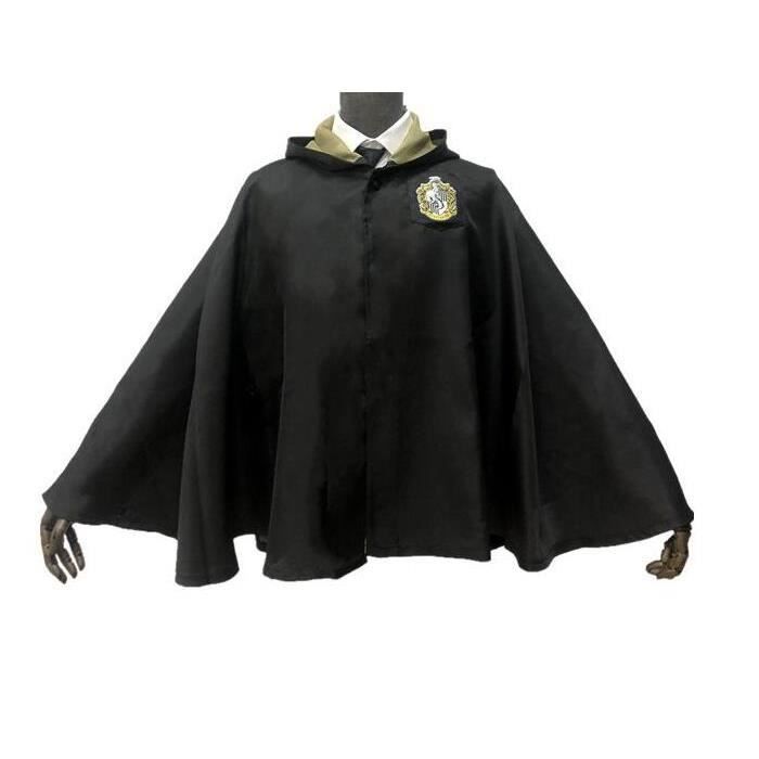 jnding harry potter deguisement robe cape poufsouffle enfant m cdiscount pret a porter