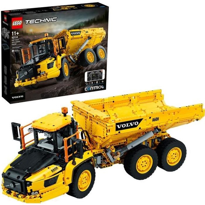 LEGO?� Technic 42114 Le tombereau articul?� Volvo 6x6, Camion Benne RC Jouet T?�l?�command?� Enfant 