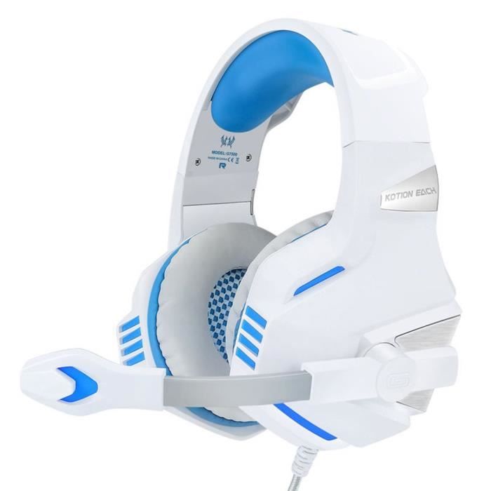 G7500 lumineux 3.5MM Gaming Headset LED confortable Bandeau Gamer