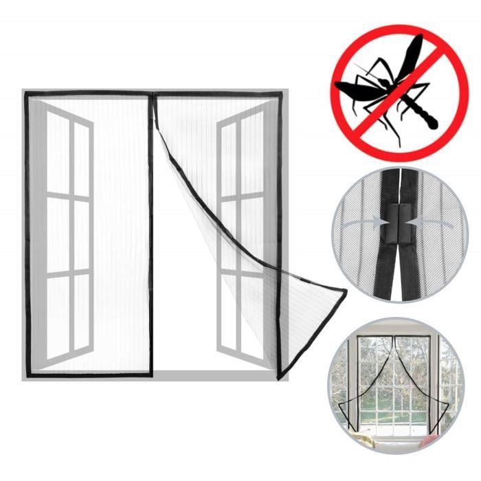 Lot De 20 Moustiquaire Filet L.130 X H.150cm Pour Fenêtre - Gris