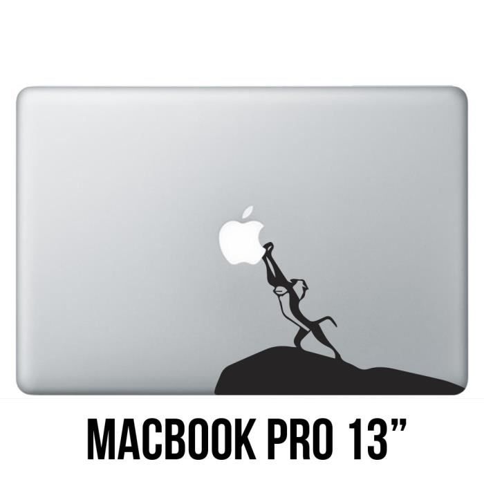 Sticker Macbook Pro 13 Rafiki Roi Lion Pomme Prix Pas Cher Cdiscount
