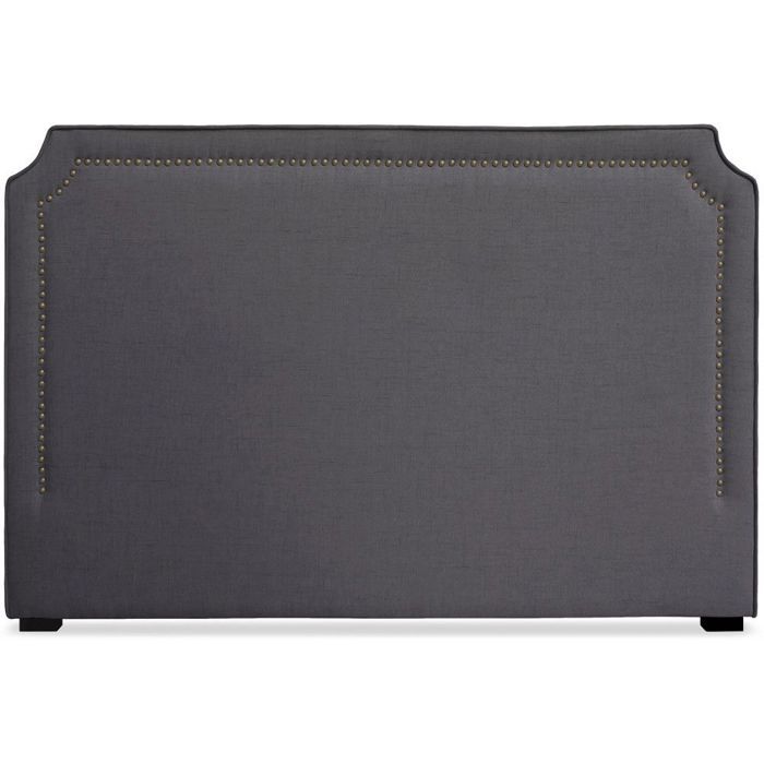 MENZZO Tête de lit Milana 180cm Tissu Gris - Tissu L180 x P8 x H122 cm