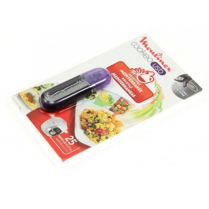 Cle Usb 25 Recettes Mediterranee Pour Robot Cookeo Moulinex