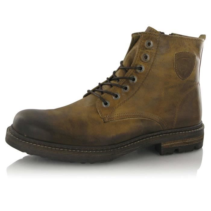 Leather boots homme Clearance