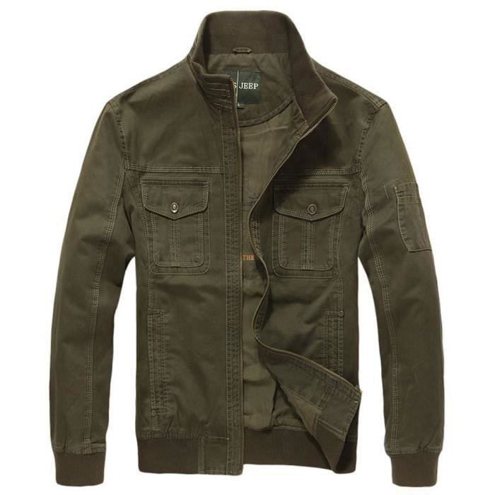 Blouson en toile homme clearance