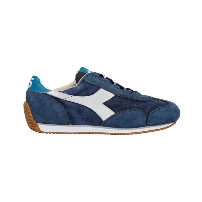 CHAUSSURES DIADORA WINNER Tennis Baskets Homme Mélange De Cuir Blanc