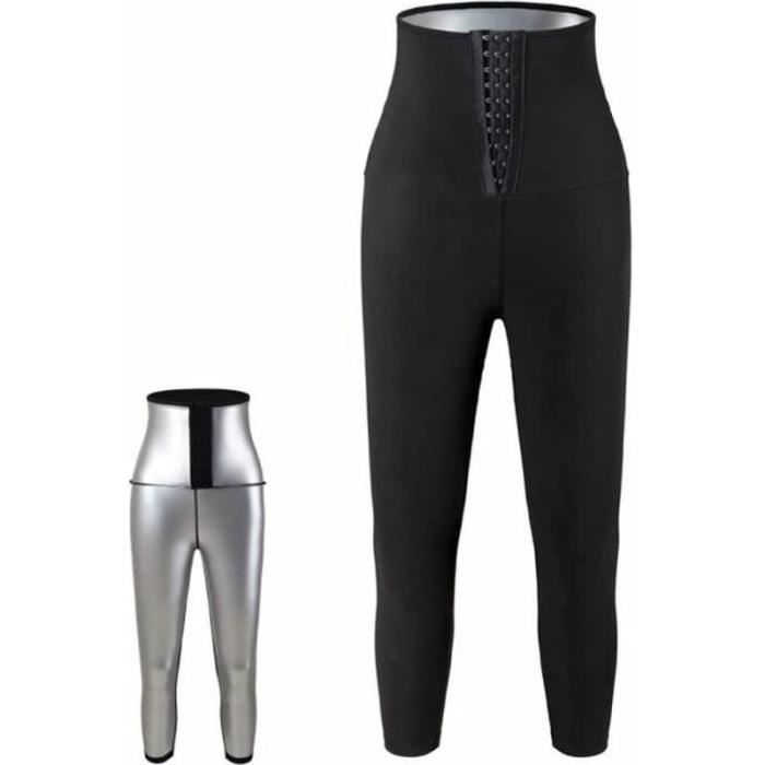 Legging De Sudation Homme Weyot – Taille Haute, Amincissant, Anti-Cellulite, Pour Fitness, Course, Yoga Et Jogging