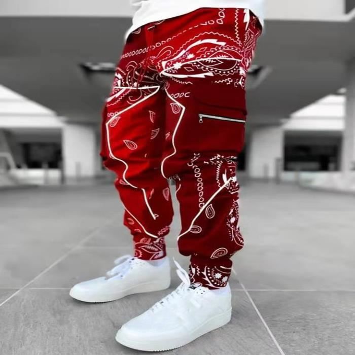 pantalon rouge ample