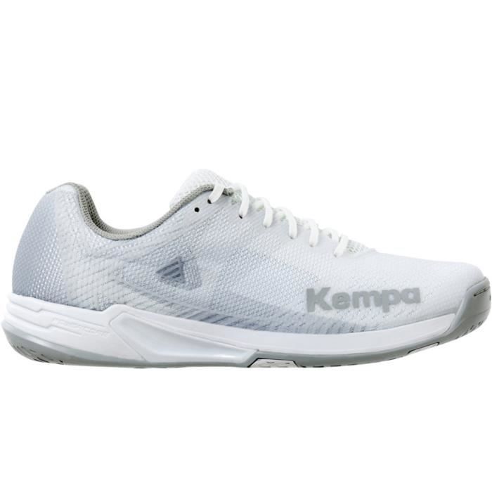 chaussures de handball femme kempa wing 2.0 - blanc/gris froid - 42