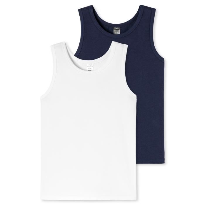 SCHIESSER Maillot de Corps Gar on uni Paquet de 2