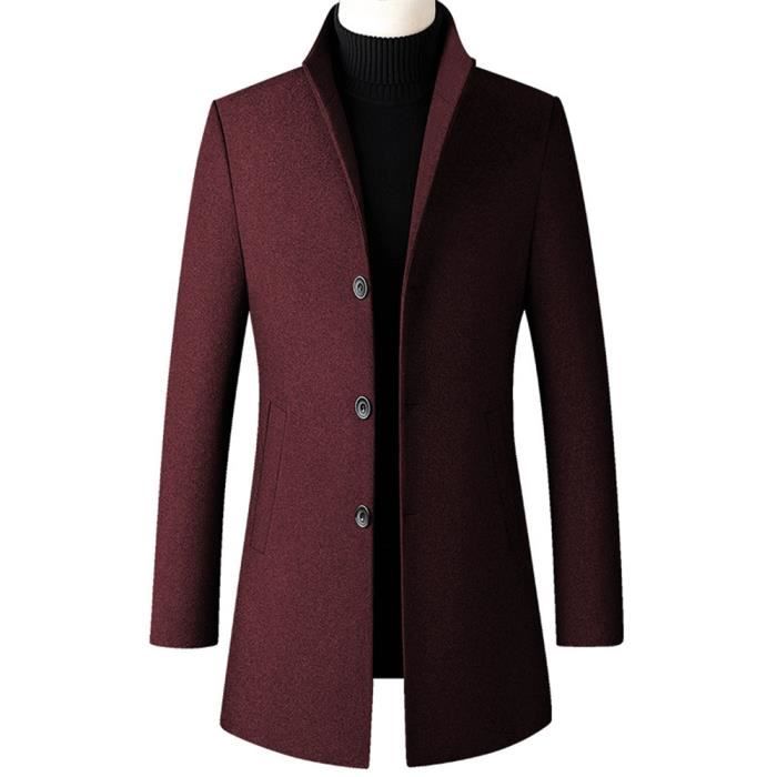 Pardessus homme bordeaux outlet