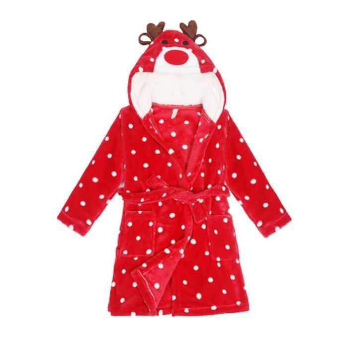 Peignoir En Flanelle Pour Enfants Garçons Et Filles - Manches