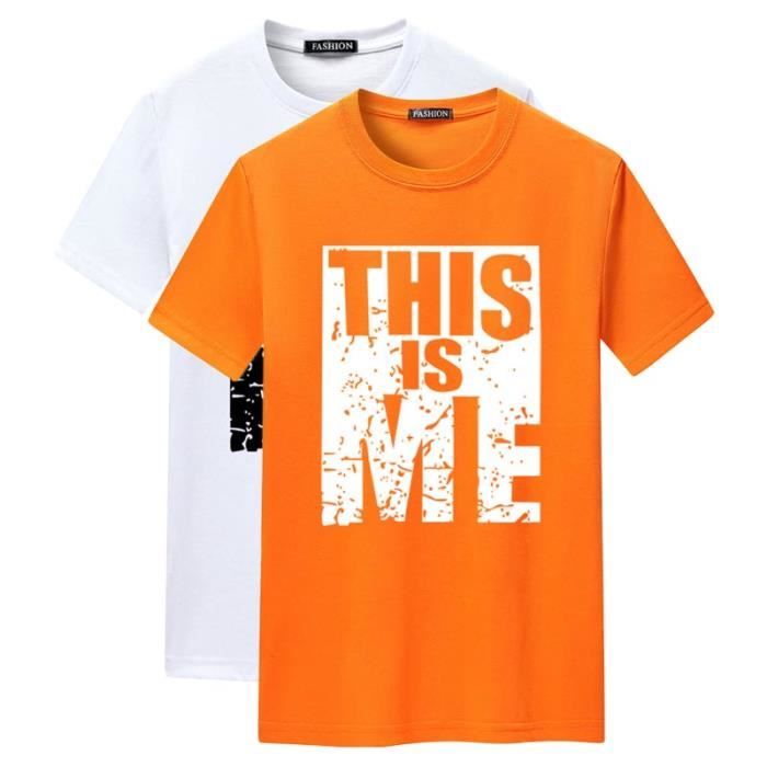 T-shirt Homme Imprimé Crâne Motard - Manches Courtes - Couleurs Multiples - Neuf