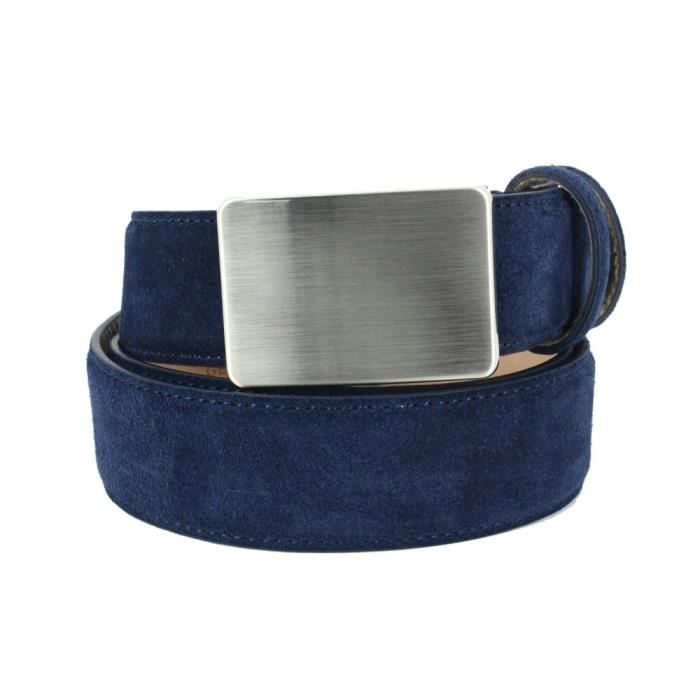 Ceinture daim top bleu marine