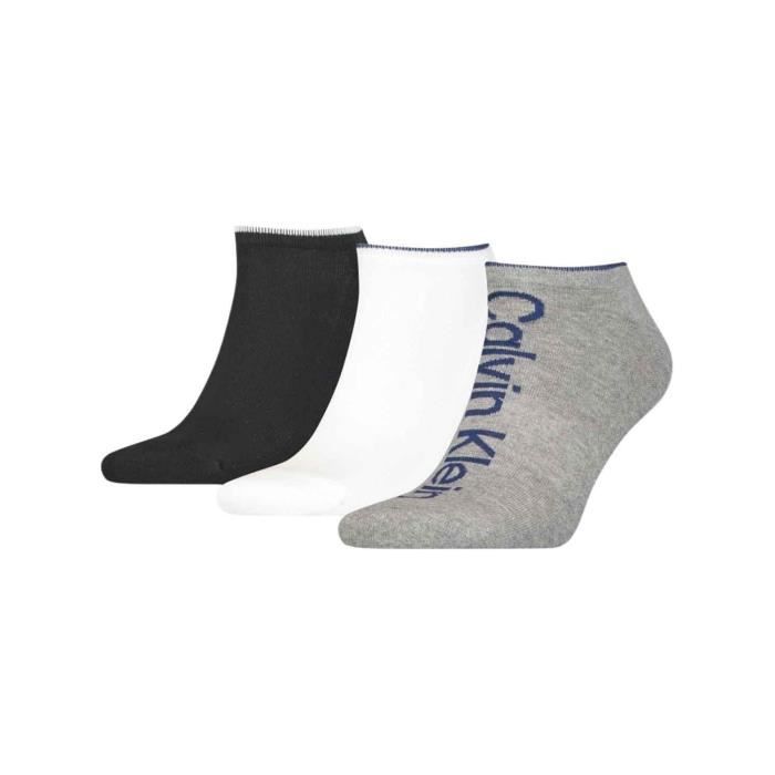 Chaussettes Calvin Klein Tricolore pour Homme Gris Cdiscount