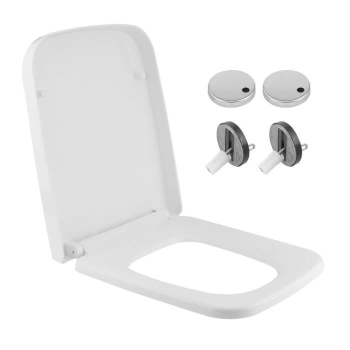 Abattant WC carr Nettoyage facile cuvette wc anti bact rienne et