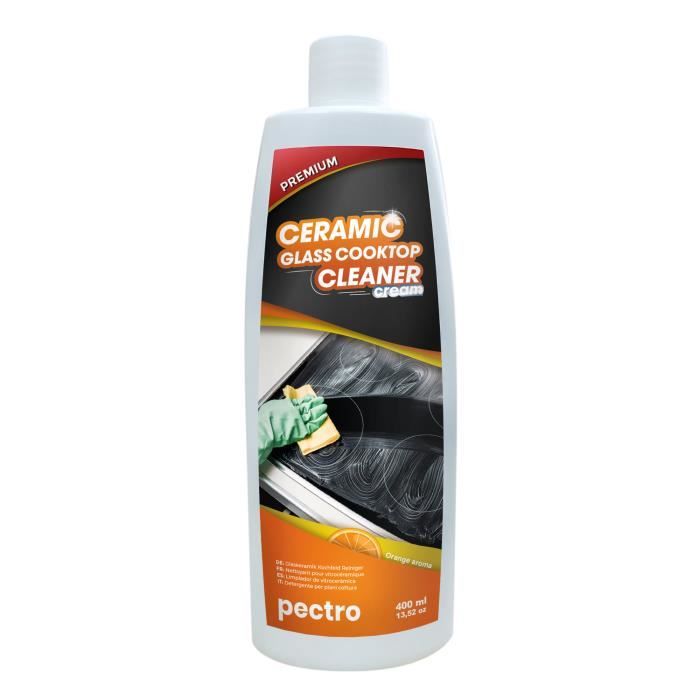 Nettoyant pour vitrocéramique PECTRO 400ml - Produit protection plaque  induction - Crème dégraissante au parfum d'orange - Cdiscount Au quotidien