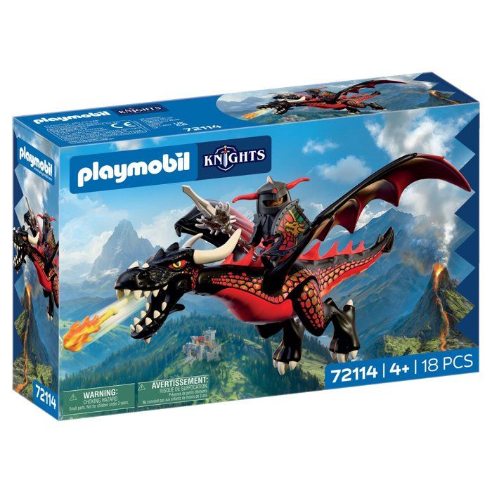 Playmobil Knights 72114 Dragon & chevalier - vue 2