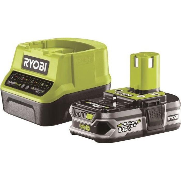 Chargeur rapide 2,0A et batterie Lithium+ 18V 5Ah One+ RC18120-150 Ryobi