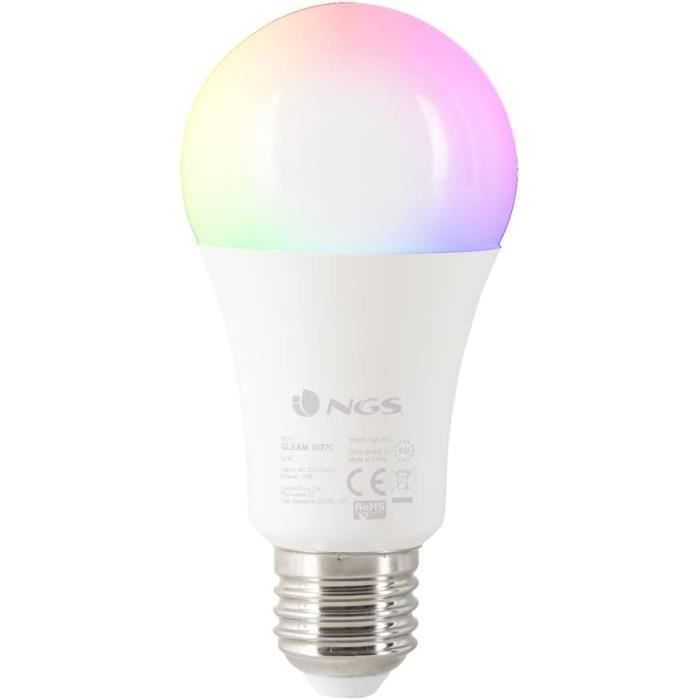 Gleam1027C Ampoule Led Wi-Fi Bluetooth Avec Couleurs Réglables Rgb+W ...