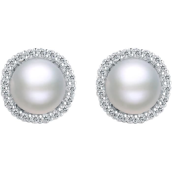 Boucles D'oreilles Perles D'eau Douce Et Or Jaune | Petit Horloger & Bijoutier