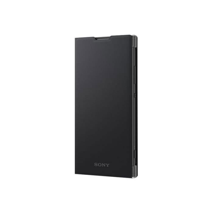 Sony Style Cover Stand SCSH10 Protection à rabat pour téléphone portable polycarbonate, cuir polyuréthane noir