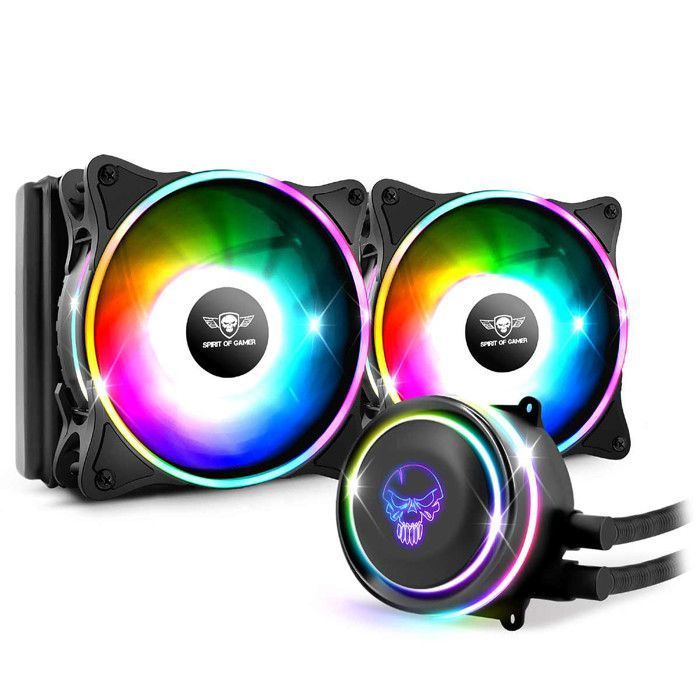 Spirit of Gamer Liquid Force 240 Boitier PC Processeur Refroidisseur de liquide tout en un 12 cm 1 pièce Neuf - vue 4