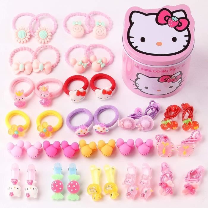 Lot De 9 Élastiques à Cheveux Spiraux - Ties En Spirale Rose Et Blanc - Pour Cheveux Crépus, Frisés, Lisses - Sans Marque
