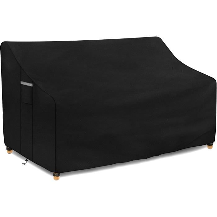 Housse De Protection Table Jardin Ronde Ø128cm - Imperméable Oxford 420D - Anti-UV, Coupe-Vent