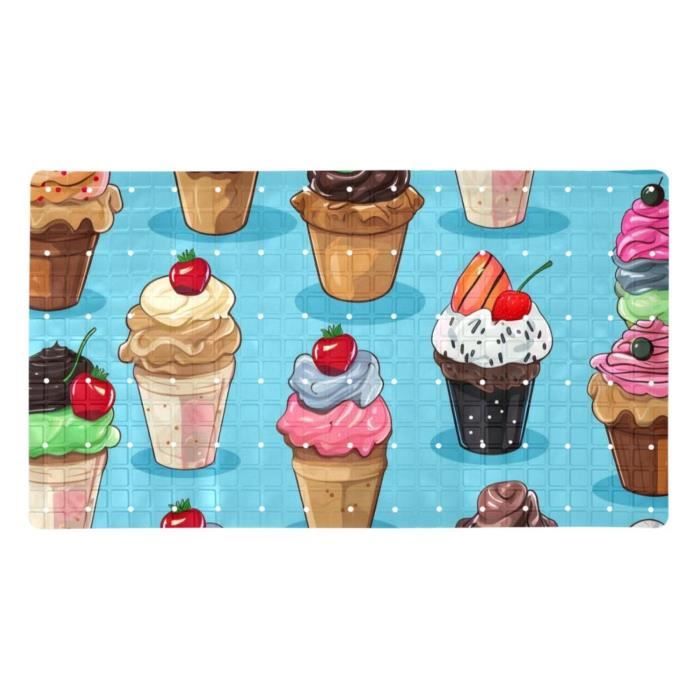 Tapis De Cuisine Motif Gâteau - 50,8 X 78,7 Cm, Doux, Antidérapant, Lavable En Machine
