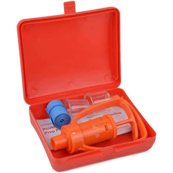 Kit De Premiers Secours Anti-venin - Aspirateur Pour Morsures De Serpent Et Piqûres D'abeille - 11 Pièces, Compact