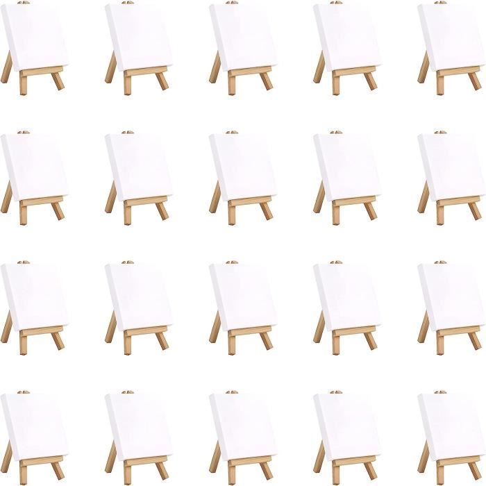 2 PCS Mini Chevalet De Table En Bois Petit Chevalet Peinture 15 X 20 Cm