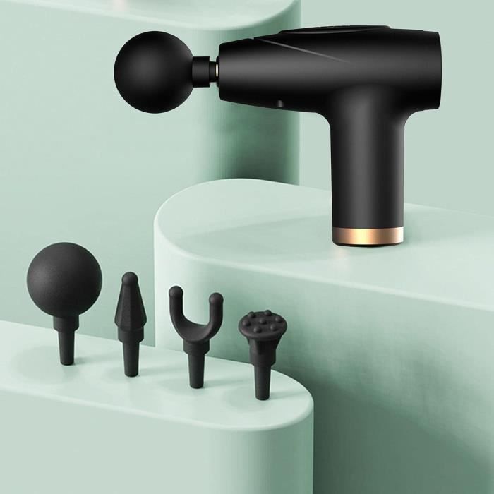 Pistolet De Massage GESS 9 Têtes - Massage Profond Musculaire, Percussion, Rechargeable