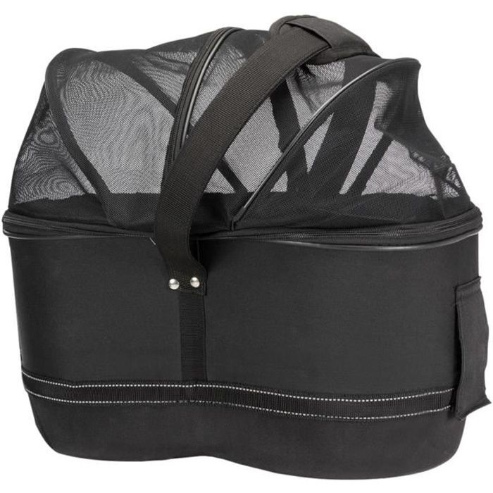 TRIXIE Panier arrière de vélo pour animaux compagnie 29x42x48 cm Noir