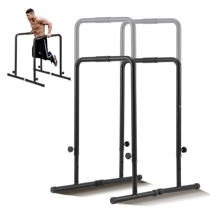 Station De Dips Sportsroyals – Barres Parallèles Réglables, Robustes, Supporte 181,4 Kg, Pour Gym Maison, Haut Du Corps