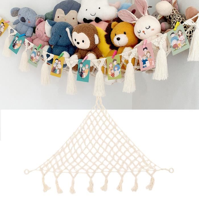 Comparer les prix de VGEBY filet pour animaux en peluche VGEBY Hamac pour animaux en peluche Hamac en peluche tricoté à la main Style jeux poupee