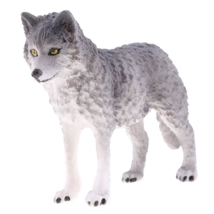 Figurine Modele Animal Realiste Pvc Action Figure Jouet Educatif Cadeau Enfant Collection Decor Loup Gris 1 M1035 Cdiscount Jeux Jouets