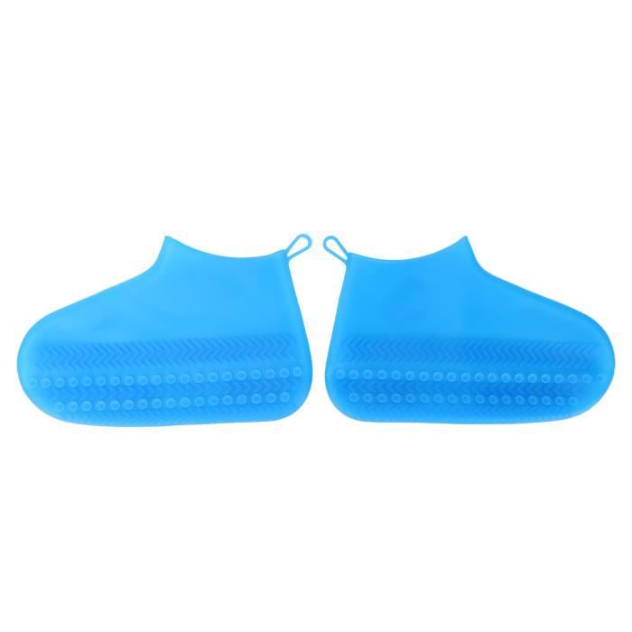 Couvre-Chaussures Imperméables En Silicone Réutilisables - Taille L (40-45) - Antidérapants Pour Pluie Et Neige