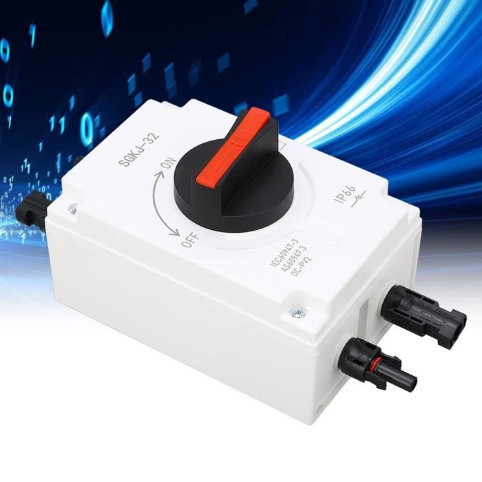 Interrupteur de sécurité solaire 1500V 32A étanche IP66 pour courant continu Interrupteur de sécurité solaire 1500V 32A étanche IP66 pour courant continu