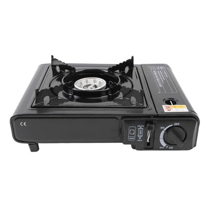 Réchaud Camping 2 Brûleurs Portable à Gaz Avec Allumage Piezo Et Mallette