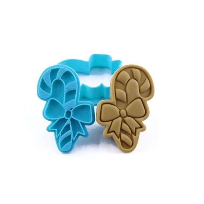 Moules à Biscuits En Bois 3D Noël - Maison Et Flocons De Neige - Tampons Gaufrage Pour Pâtisserie Festive