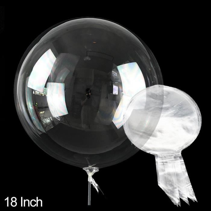 6Pcs 18 Pouces ballons bobo ballon géant 45 cm ballon hélium bobo ballon à  bulles gonflables de bulle ronds transparents à Bulles Ballons de Cristal