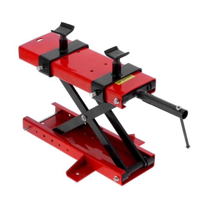 Pont élévateur Hydraulique Pour Moto - Charge Max 400 Kg, Hauteur Réglable, Pliable, Pour Réparation Et Entretien