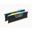Mémoire RAM - CORSAIR - Vengeance RGB DDR5 - 32GB 2x16GB DIMM - 6000 MHz - 1,35V - Gris (CMH32GX5M2D6000Z36K)-1