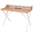 Homgeek Bureau D Ordinateur Avec Tiroirs 120 X 60 X 89cm Pratique Achat Vente Bureau Bureau D Ordinateur Avec Cdiscount