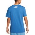 T-shirt Nike pour Homme Repeat Bleu DM4685-407 - Respirant - Manches courtes - Multisport-1