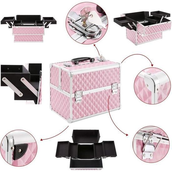 Arebos Beauté Case | Mallette Valise á Bijoux Voyage | | WhichOne