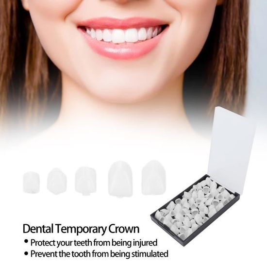 Couronne dentaire temporaire en résine, 120 pièces, fausses dents avant,  Kit de remplacement, blanchiment tem - Cdiscount Au quotidien