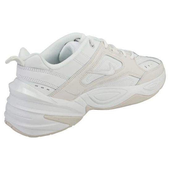 Baskets Femme NIKE M2k Tekno Cuir Beige Blanc Beige blanc Cdiscount Chaussures