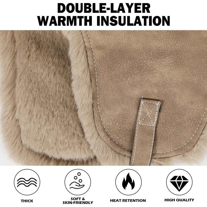 Bonnet Tigre En Peluche – Chapeau D'hiver Chaud Et Confortable – Accessoire Déguisement Pour Fêtes Et Nouvel An – Taille Unique Enfant